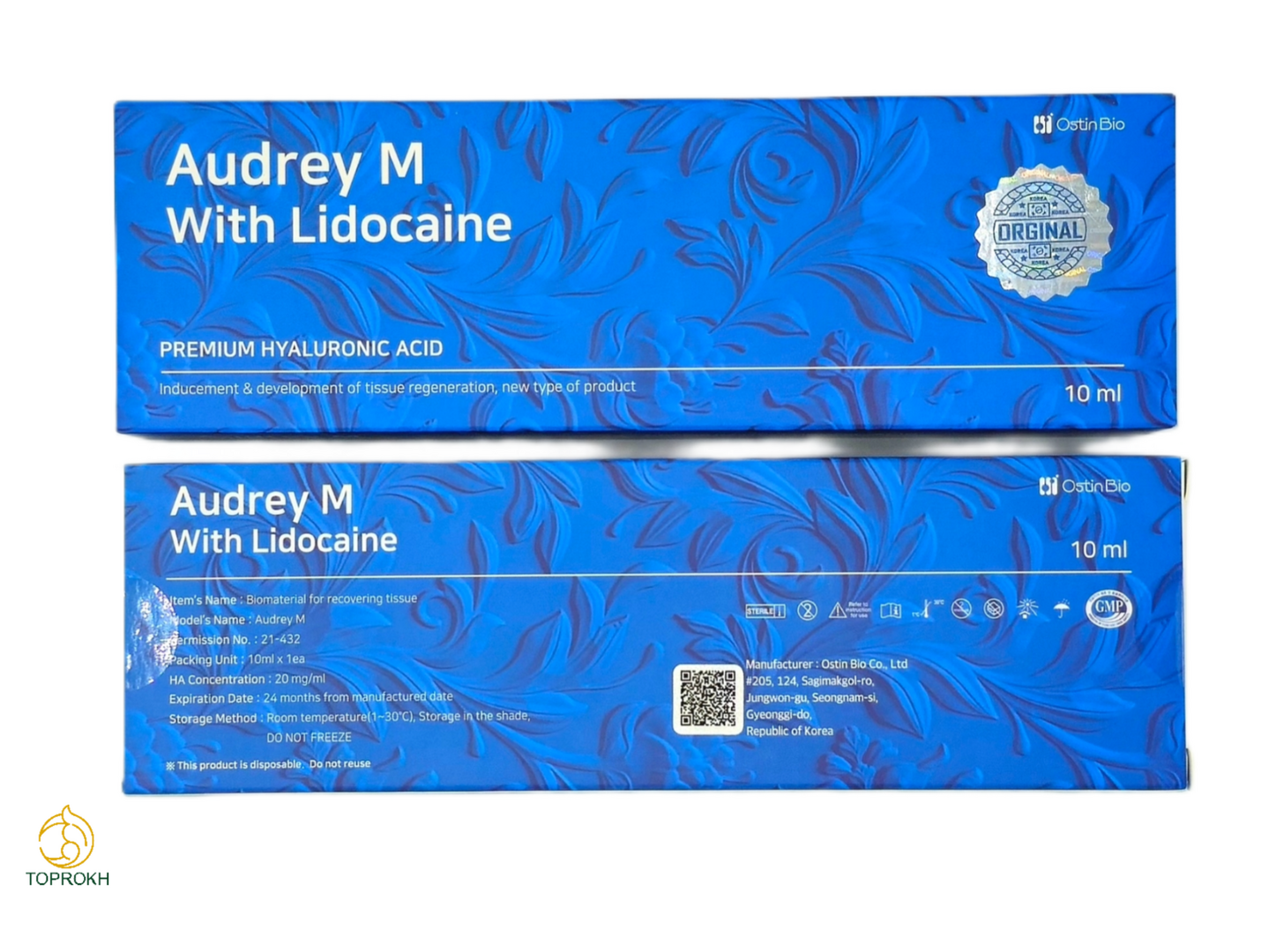 فیلر اودری ام (Audrey M) ۱۰ سی سی 2 لیبل